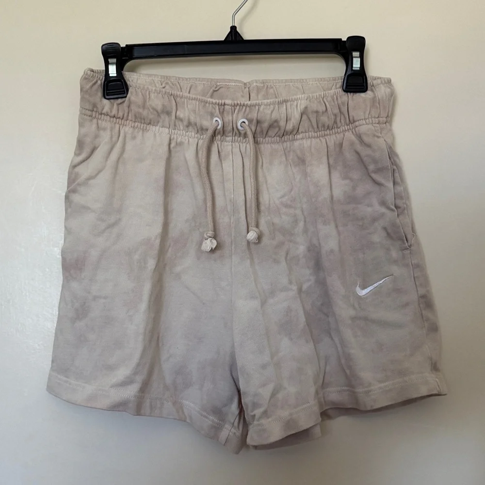 Nike Women's Washed tie dye Jersey Athletic drawstring cotton Shorts size M